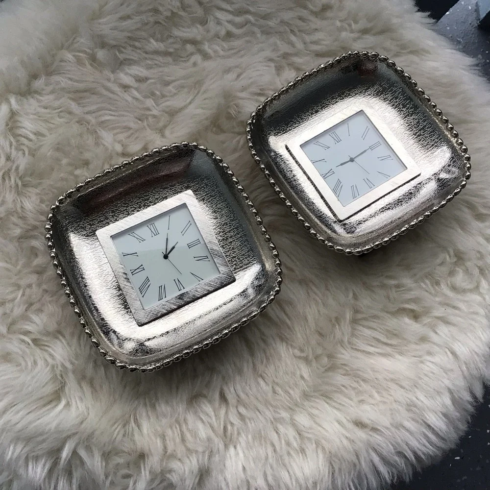 Michael Aram Molten Frost Mini Clock - New Old Stock